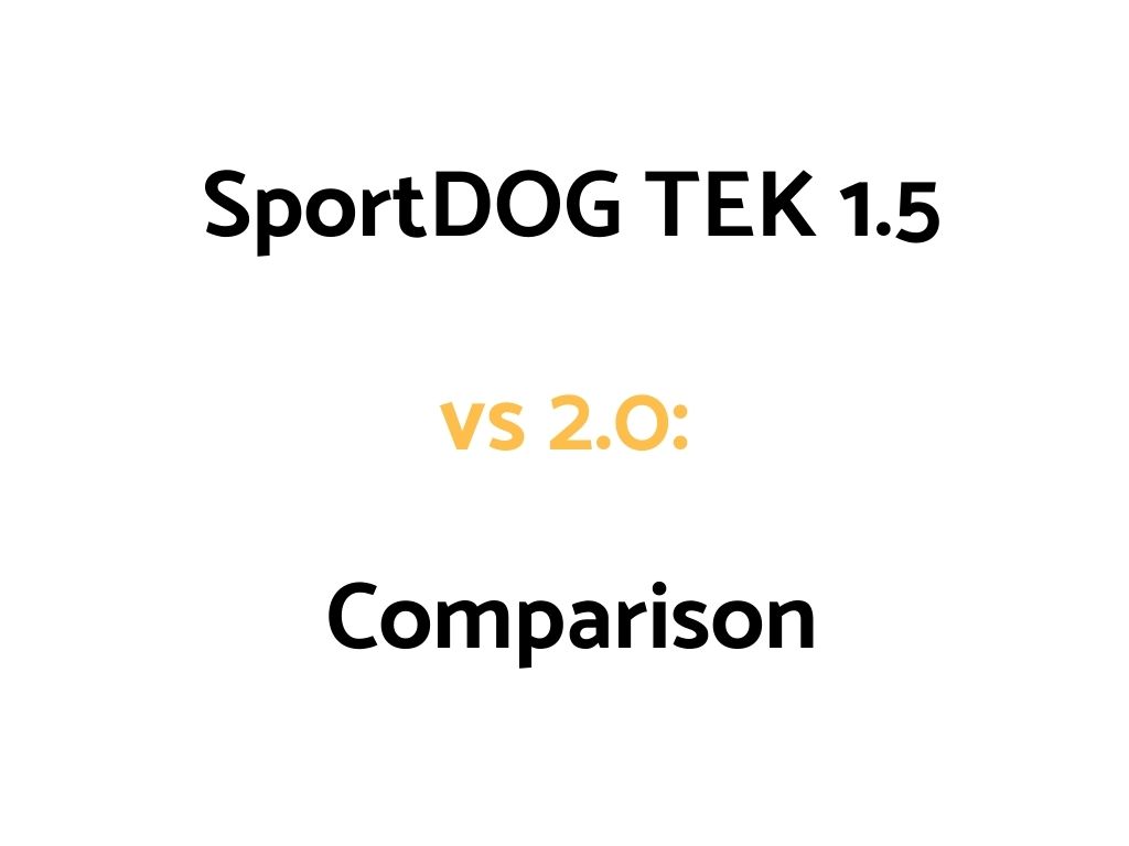 SportDOG TEK 1.5 vs 2.0 Comparison: Differences, & Similarities