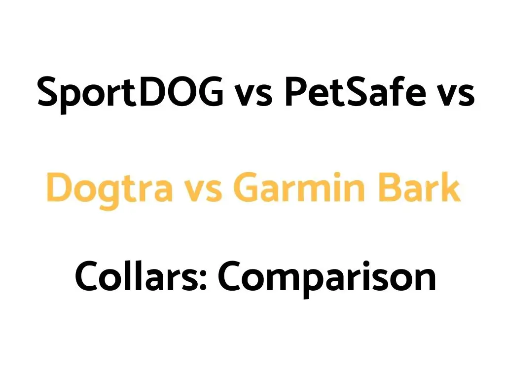 SportDOG vs PetSafe vs Dogtra vs Garmin Bark Collars: Comparison