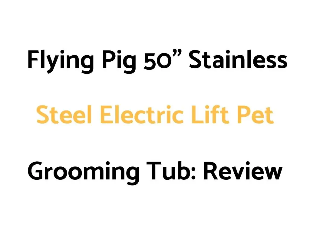 Flying Pig 50" Stainless Steel Electric Lift Pet Grooming Tub: Review & Buyer's Guide