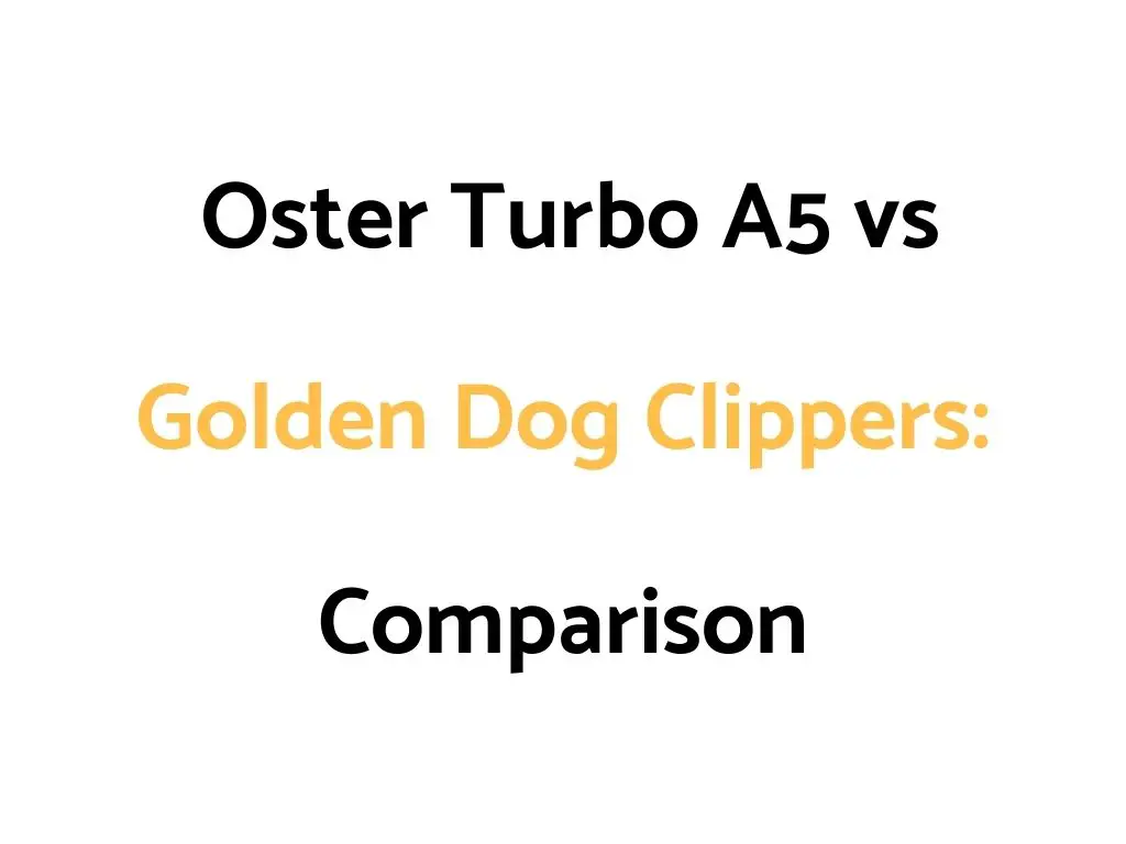 Oster Turbo A5 vs Golden Dog Clippers Comparison Guide