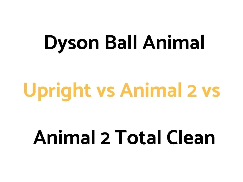 Dyson Ball Animal Upright vs Animal 2 vs Animal 2 Total Clean: Comparison