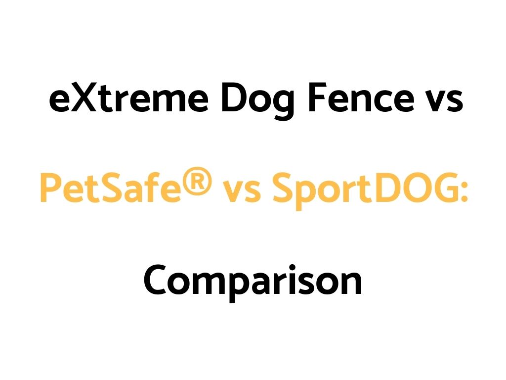 eXtreme Dog Fence vs PetSafe® vs SportDOG: Comparison